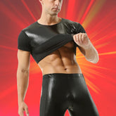 ClubErotic Short Sleeve Crop Top